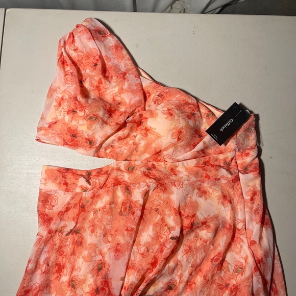 Giffniseti Floral Maxi Dress. Orange and Red tones. 3XL NEW WITH TAGS - Picture 2 of 12